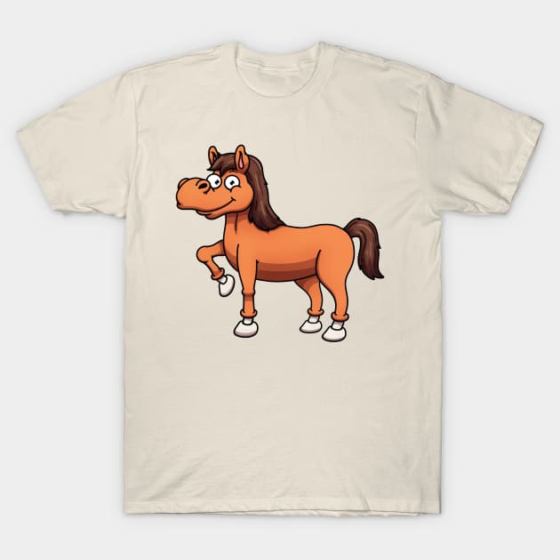 Cute Horse T-Shirt by TheMaskedTooner